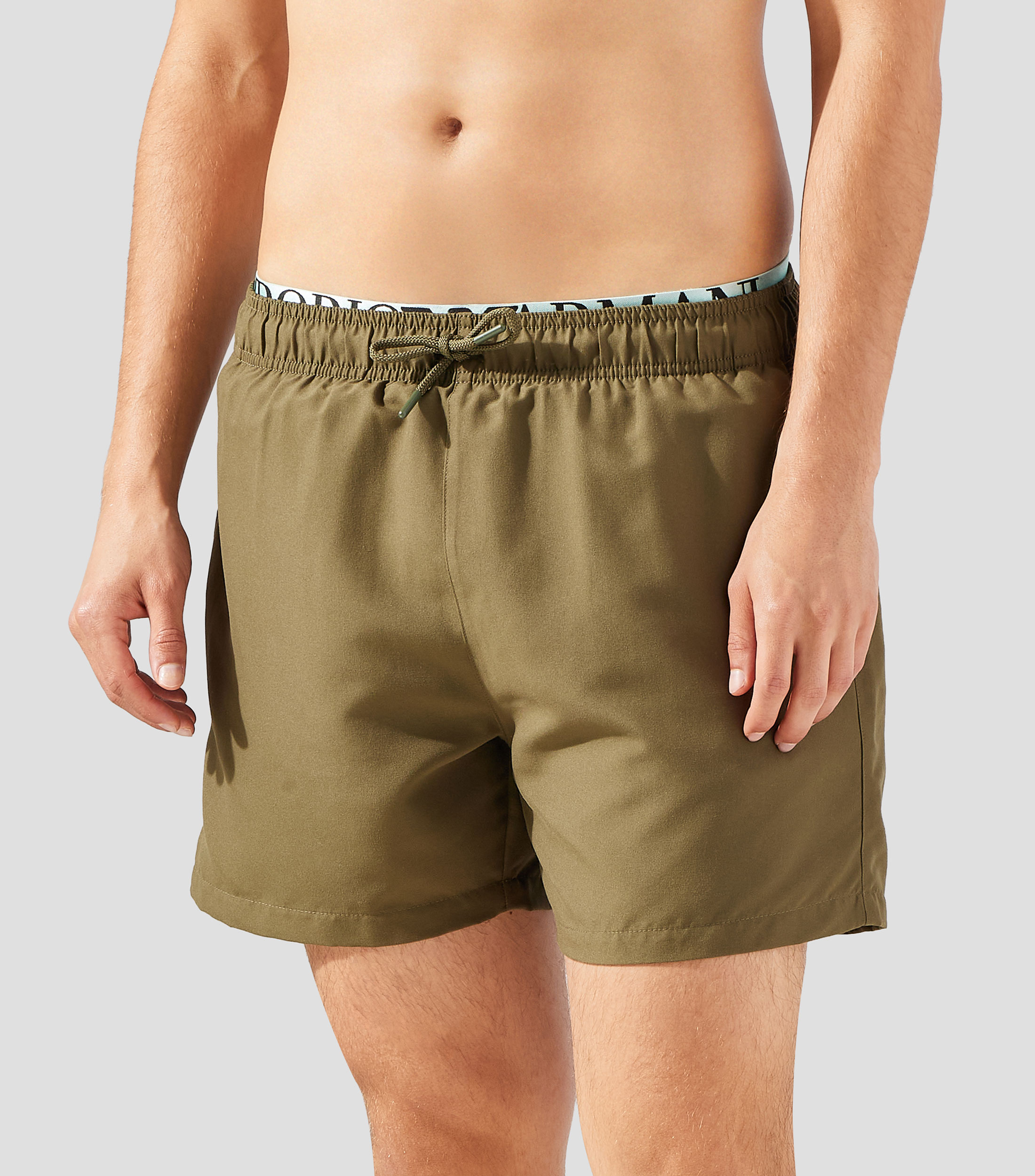Traje de baño corto liso Hombre